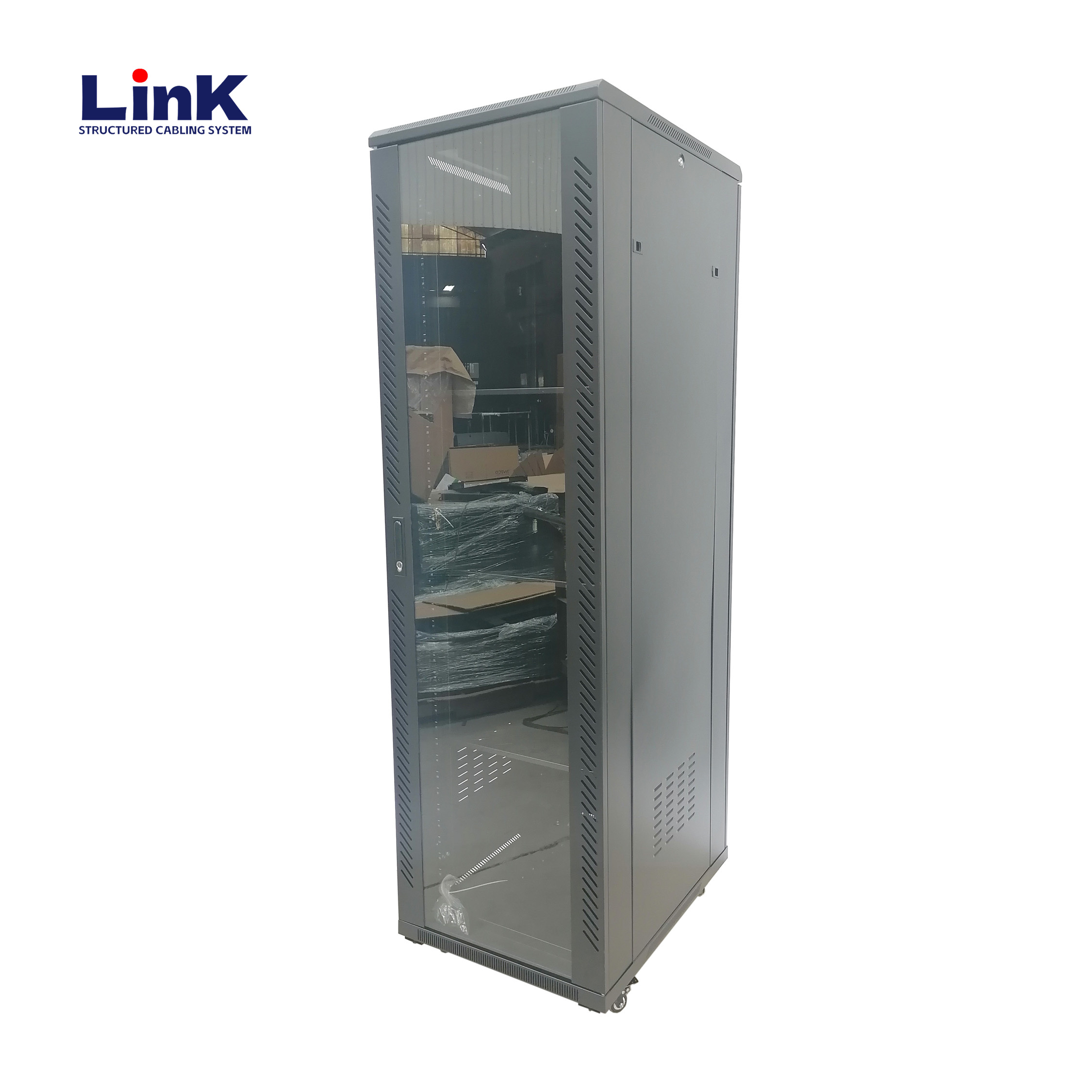 18u 27u 42u 47u Rack de servidor de centro de datos (600 mm x 800 mm) Gabinete de red de pie