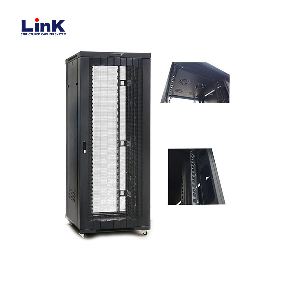 24u 27u 42u 47ru 48u Gabinete en rack de servidor blanco para sala de cableado