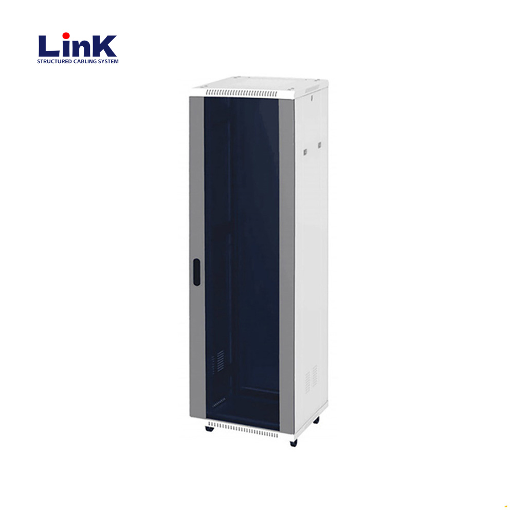 Gabinete de rack de servidor de centro de datos de 19 pulgadas Dimensiones del gabinete 600x800 con paneles laterales extraíbles con cerradura