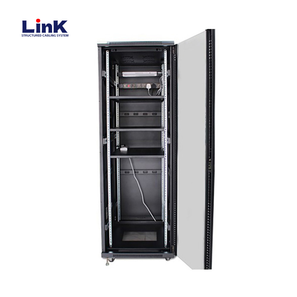 Gabinete de rack de servidor de centro de datos de 19 pulgadas Dimensiones del gabinete 600x800 con paneles laterales extraíbles con cerradura